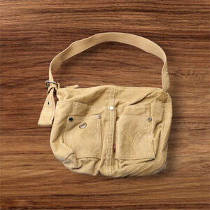 Levi Strauss over the shoulder Khaki Corduroy purse